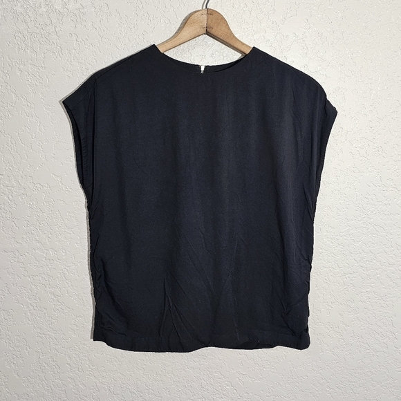 & Other Stories Tops - & Other Stories Solid Black Blouse